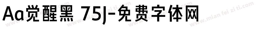 Aa觉醒黑 75J字体转换